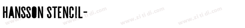 Hansson Stencil字体转换